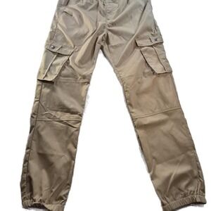Smoke & Ash Pants Khaki Jogger Boho Outdoor Grunge Workwear Leg Straps Men's 2XL
